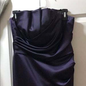 Dark purple homecoming dress